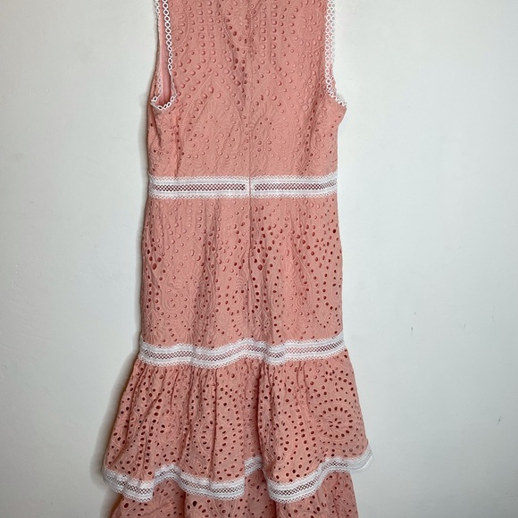 X by NBD Pink and white dress. Size Large - Picture 3 of 9